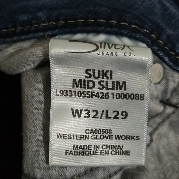 ✔Silver Jeans Slim Leg sz32x29 (sz14) - Picture 7 of 9